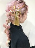 成人式　卒業式　袴　振袖　着付け　ヘアセット　編み下ろし☆