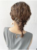 ミディアムヘアの編み編みヘアセット　schritt_mutsuki