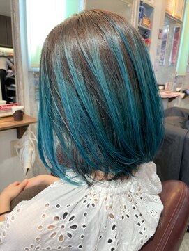 ヘア メイク ココ(hair make coco) アクアグリーン★