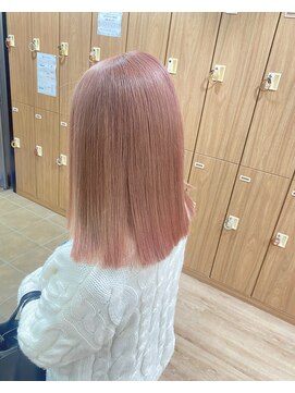 ソワンドゥブレス 瓜破店(soin de brace) ミルクティーピンク