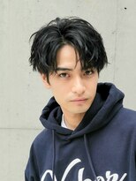 フィフス 原宿(fifth)&nbsp;無造作ツイストスパイラルパーマツーブロックマッシュコンマヘア