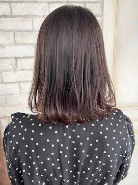 アルバム 池袋(ALBUM) ピンクブラウンボブ_外ハネボブセクションカラー_ba398942