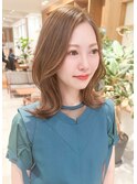 大人可愛い20代30代40代インナーカラー小顔ウルフレイヤーボブ