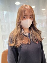 ヘアーアンドメイク ビス(HAIR&MAKE bis) ブリーチ1回でできるまろやかベージュカラー♪【多田 華歌】