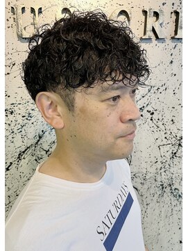 オーパスクリエ (OPUS CREER) 大人男性に人気☆2ブロックショートパーマ！！マッシュパーマ