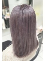 ヘアースタジオ ジェイワン(hair studio J ONE) 10代20代30代40代50代ラベンダーシルバー（ブリーチオンカラー）