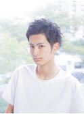 アッシュブラック/ハイライト/ウルフ/マッシュパーマ/柏