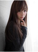 ナチュラルストレートのロング