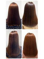 美容室フルール&nbsp;30代40代髪質改善ココアブラウン艶感