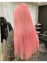 ビゼ 梅田(BIZE)&nbsp;【トリプルカラー＋エクステ】　ペールピンク　韓国ヘア