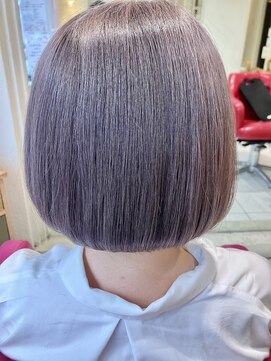 マイノリティー(Minority Produced By TOPHAIR) 【脱白髪染め】白髪ぼかしブリーチシルバーバイオレット