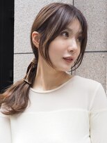 ローネス ギンザ(LONESS ginza)&nbsp;姫カットレイヤー/くびれヘア/マロンベージュ/くすみカラー