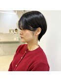 耳掛けショート/マッシュショート