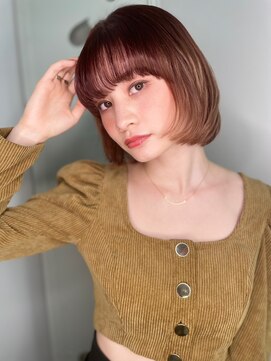 カバーヘア ブリス 戸田公園西口店(COVER HAIR bliss) ダブルカラー韓国風切りっぱなしボブp1戸田公園10代20代30代