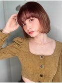 ダブルカラー韓国風切りっぱなしボブp1戸田公園10代20代30代