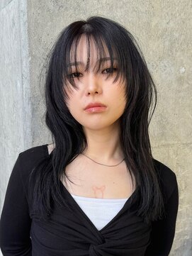 ミリ(mm) 透明感たっぷり♪艶感グレージュ×ハッシュカット/10代20代30代