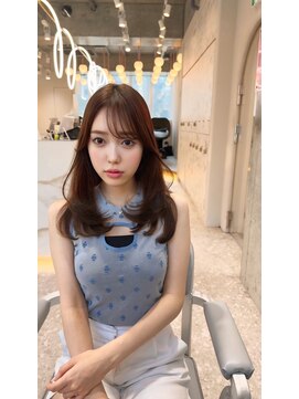 ハローバイシー 仙台(Hello by Sea) レイヤー×艶ブラウンで作る韓国トレンドヘア