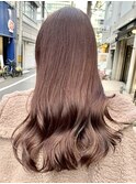 ダークアッシュストカール暖色系カラーグラボブ都島髪質改善大阪