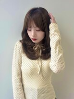 ソア 並木坂(Soa)&nbsp;韓国ヘア/顔周りカット/レイヤーカット/ベージュ/ミディアム