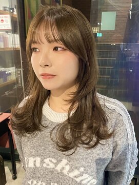 ノラ ヘアーサロン(NORA HAIR SALON) ナチュラル小顔前髪あり後れ毛サイドバング結べるボブくびれヘア