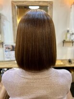 クオリア(QUALIA)&nbsp;うねり解消×透明感ベージュボブ×プレミアム縮毛矯正/柏