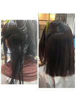 フェリア 渋谷(Feria)&nbsp;縮毛矯正before after【谷島】