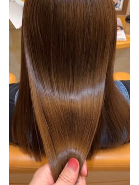 ミュミュ(mu-mu) デザインカラー× 髪質改善シルクストレート 9.24