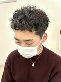 小山メンズカットメンズパーマ波巻きスパイラルパーマツイスパ