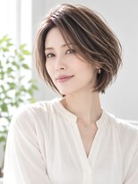 ヘアー ミッション 心斎橋店(hair Mission)&nbsp;白髪ぼかし/大人女性/グレイカラー/ショートレイヤー