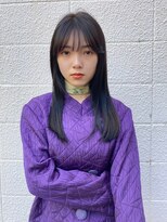 seos 【セオス】&nbsp;ストレートロング　透明感カラー オリーブグレージュ