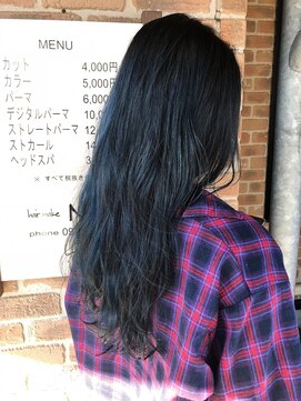 ヘアメイクエイト 丸山店(hair make No.8) 【担当＊岩切祐樹】ロング×ネイビーカラー
