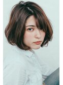 自然な柔らかい質感が魅力的なオーガニックボブ♪山口祐亮