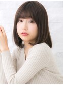 大人可愛い☆重ためミディアムボブ