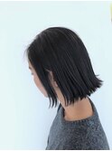 切りっぱなしボブ