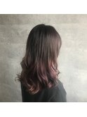 LINDO ピンクアッシュグラデーション