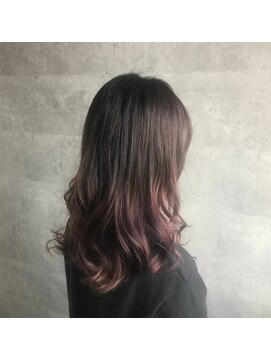 リンドヘアー アンド アイラッシュ(LINDO) LINDO ピンクアッシュグラデーション