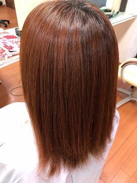アークスヘアー オレンジべージュスタイリング楽♪煌き美髪ナチュラルストレート