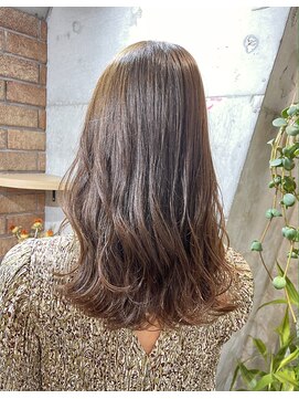 マノハル(MANOHARU) 【わだロング】フレンチガーリー冬カラーマロンベージュ