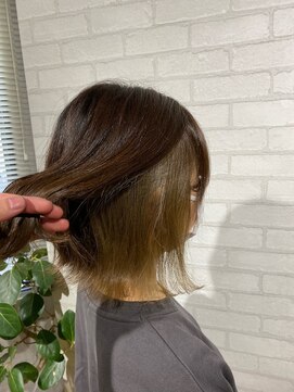 ビスイル 秋葉原店(Vis ill) 10代20代30代/インナーカラー/イヤリングカラー/べージュ/小顔