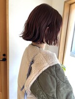 ニア 清澄白河(nir) 〈清澄白河 半個室〉切りっぱなしボブ/ピンクラベンダー