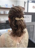 《ヘアアレンジ》ハーフアップ ボブ