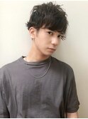 チャレンジしやすい前髪弱め/パーマ/波巻き/スパイラル/ツーブロ