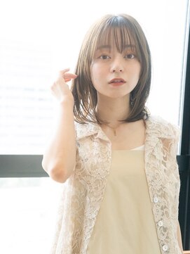 エースハバナ 渋谷(1 HAVANA) ヌーディーカラー/サラツヤロング/ふんわりミディアム/小顔ヘア