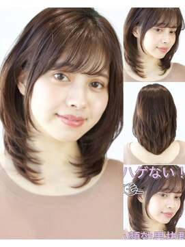 アフロート ルヴア(AFLOAT RUVUA) 30/40/50/60◎ふわっとひし形レイヤー×小顔サイドバング　京佳