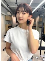 ルネ 北千住(Renee)&nbsp;ミニボブオルチャンヘア_ダークグレージュ_ワンホンヘア