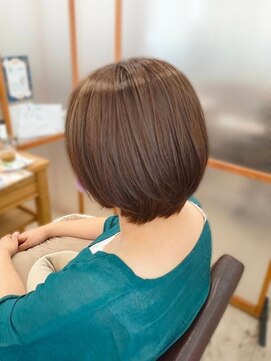 エルベ 内原店(elve) イルミナカラーで白髪ぼかし