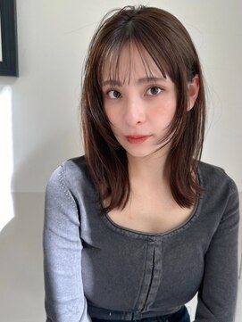 ハニー 町田(HONEY) フェイスレイヤー　シャギー　マロンベージュ