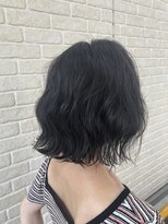 テーラヘアー 板橋店(TELA HAIR)&nbsp;切りっぱなしボブ×ダークグレー【TELA  HAIR 板橋店】