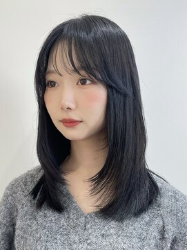 ロンドアンメゾン 原宿(Lond un Maison.) 【木坂桃歌】小顔に見せるヘア 黒髪カタログ ネビージュ