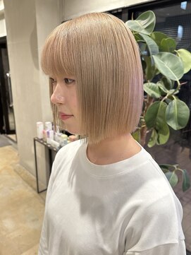 コージーベルベット(Cosy Velvet) #ミルクティベージュ×bob